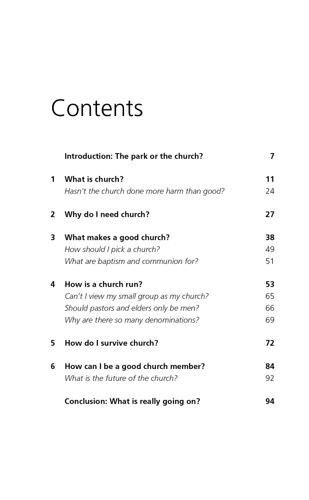 Why bother with church?