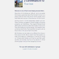 2 Corinthians 8-13: True love