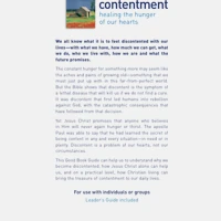 Contentment: Healing the hunger of our hearts (ebook)