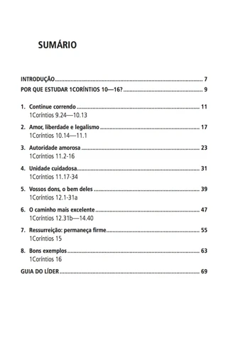 1 Corinthians 10-16 - Loving church (Portuguese)