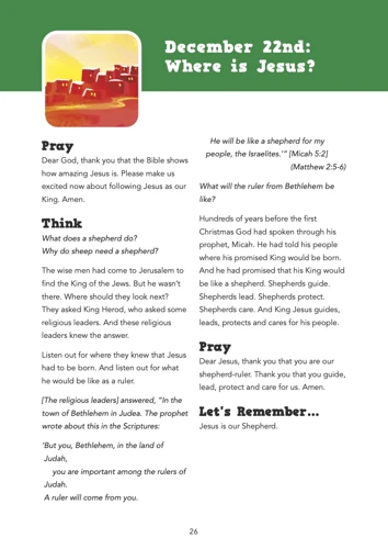 God's Big Promises: Advent Calendar and Family Devotions