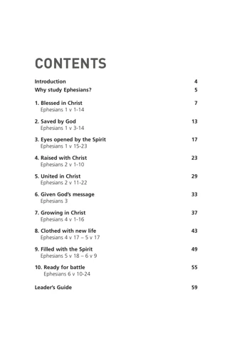 Ephesians: God's Big Plan for Christ's New People