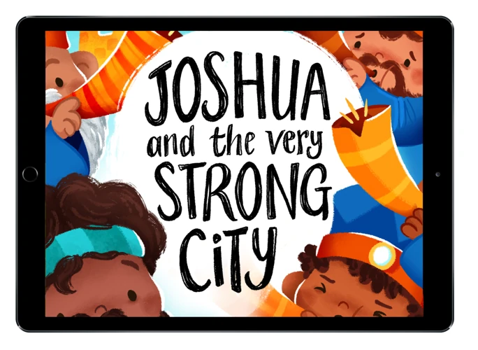 Download the full-size illustrations - Joshua and the Very Strong City
