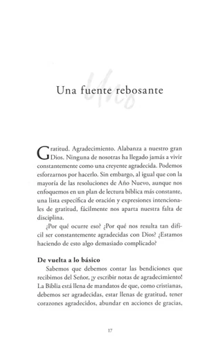Growing in Gratitude (Spanish)