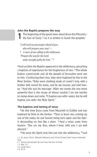 Mark's Gospel (NIV) - Soul Edition