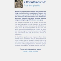 2 Corinthians 1-7: True Discipleship