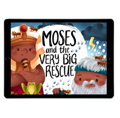 Download the full-size illustrations - Moses and the Very Big Rescue