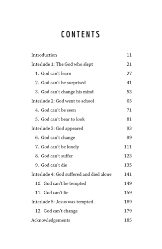 12 Things God Can't Do