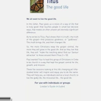 Titus: The Good Life