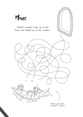 Jesus & the Lions' Den Coloring and Activity Book