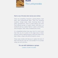 Ruth: The Lord Provides (ebook)
