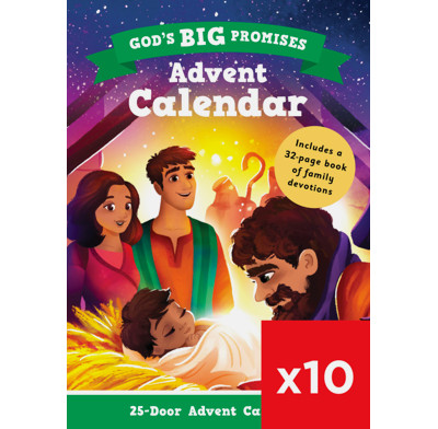 God's Big Promises Advent Calendar and Family Devotions 10 Pack