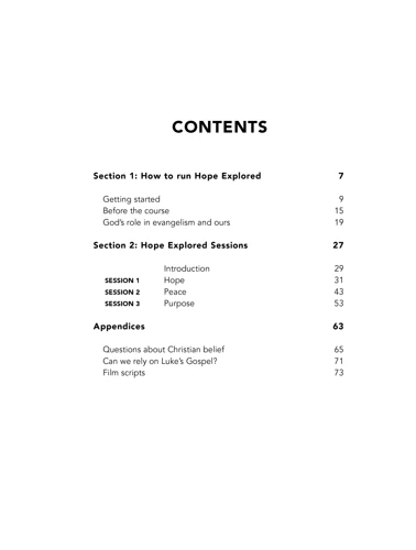 Hope Explored Leader's Handbook
