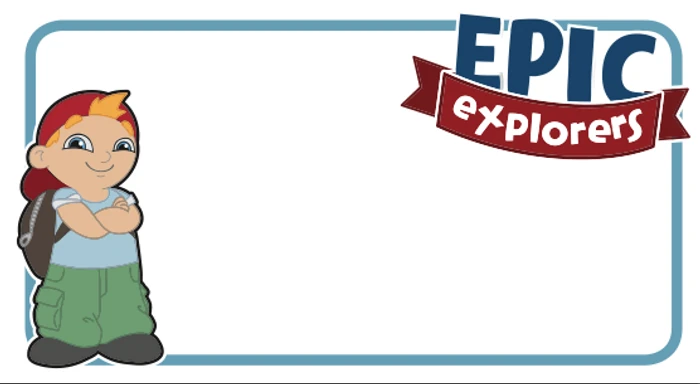 Epic Explorers Name Stickers