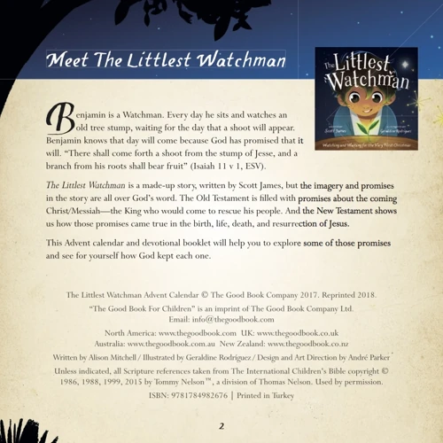 The Littlest Watchman - Advent Calendar