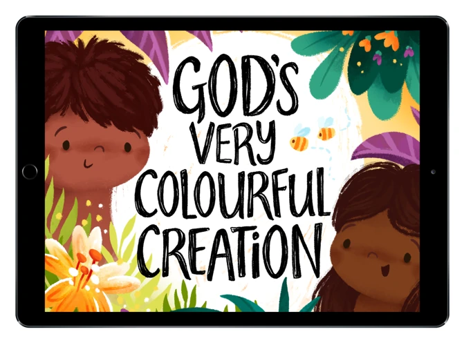 Download the full-size illustrations - God's Very Colourful Creation