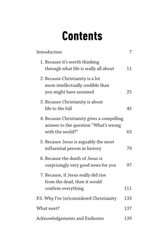 7 Reasons to (Re)Consider Christianity