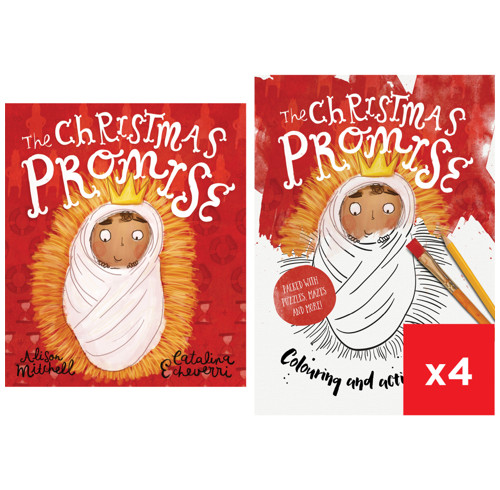 The Christmas Promise Storybook and 4 Coloring Books Bundle