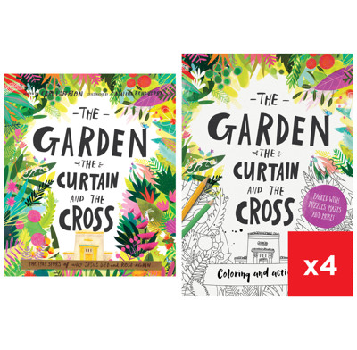 The Garden, the Curtain and the Cross Story Plus 4 Coloring Books Bundle