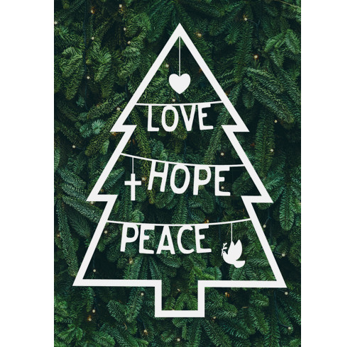 Love, Hope, Peace (Christmas Tree)