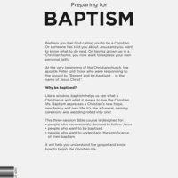 Preparing for Baptism