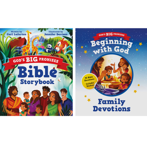 God's Big Promises Bible Storybook and Beginning with God Devotions