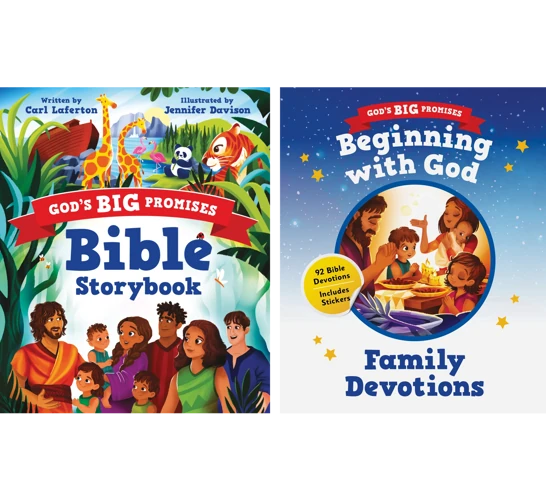 God's Big Promises Bible Storybook and Beginning with God Devotions