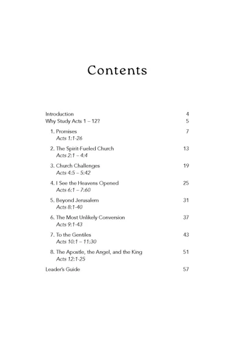 Acts 1 – 12: The Church Is Born